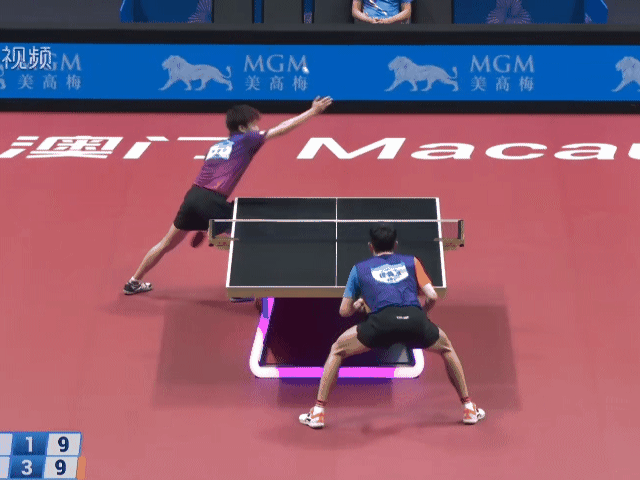 程靖淇第五局被林高远拉过来的球打到眼睛，裁判说肿了，但是程靖淇说没事没事，继