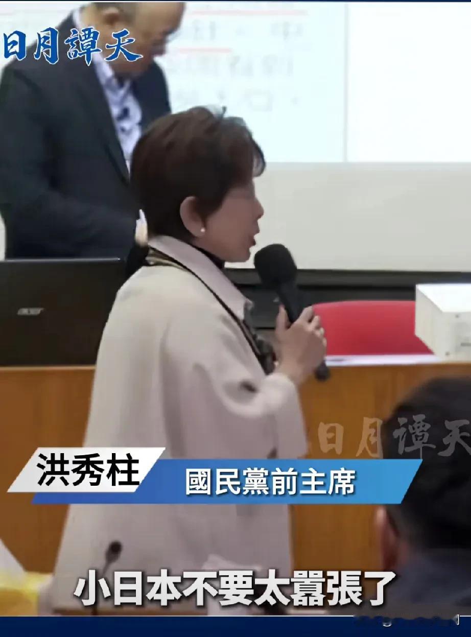 一句话定调！“惹火了，打日本是毫无悬念的！”12月6日，洪秀柱公开声称日本