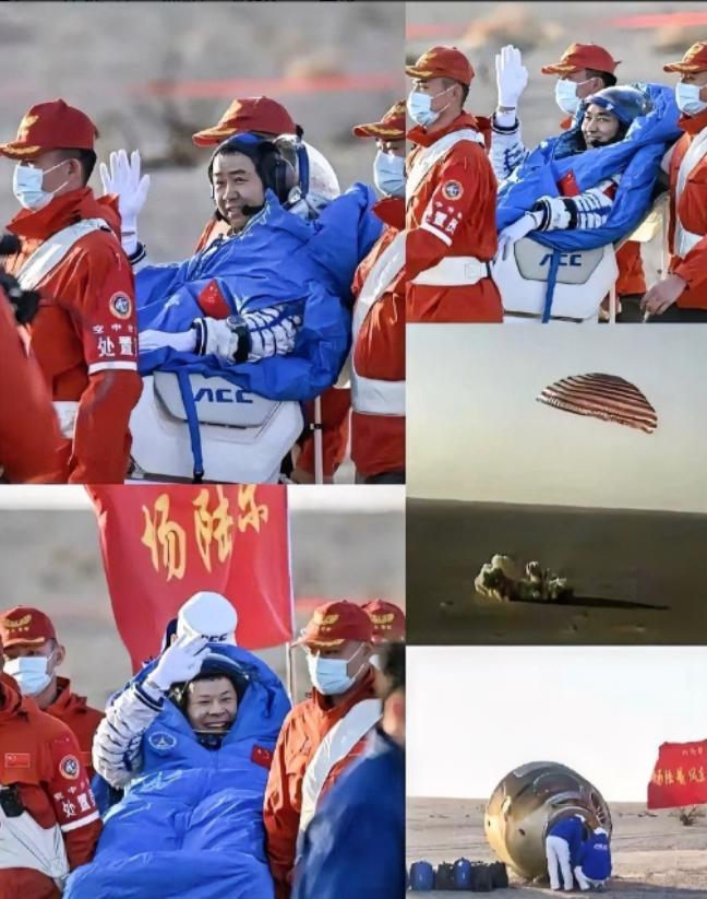 发现没，神舟二十号乘组回来，大家可能都没有注意，以前着陆舱降落，都要有很多地面人
