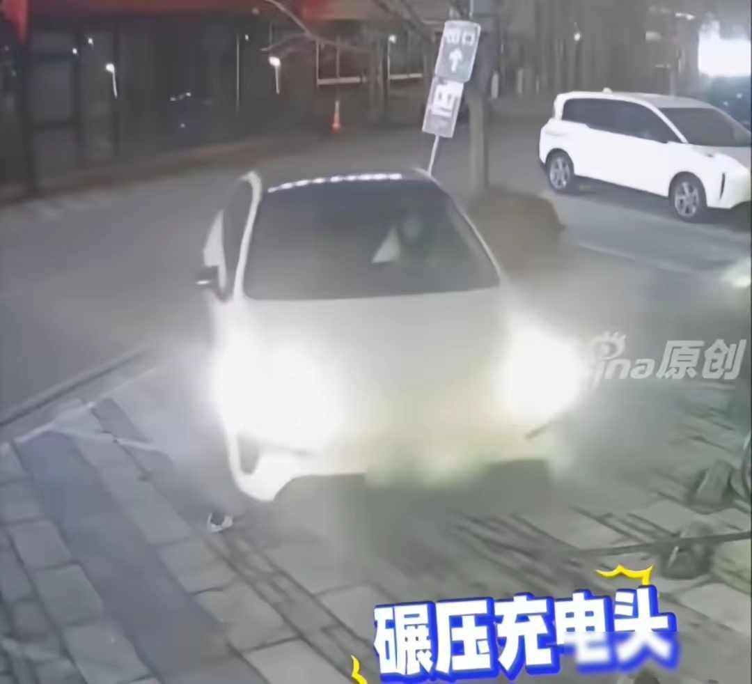 这下出名了！山东，一女车主开着新能源车来充电站充电，等电充完，她随手拔下充电枪，