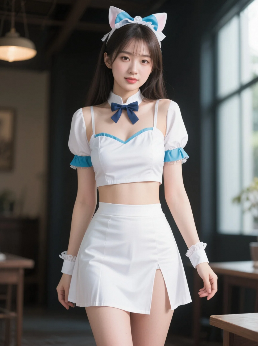 COS服包裹甜美气息，佳人化身二次元