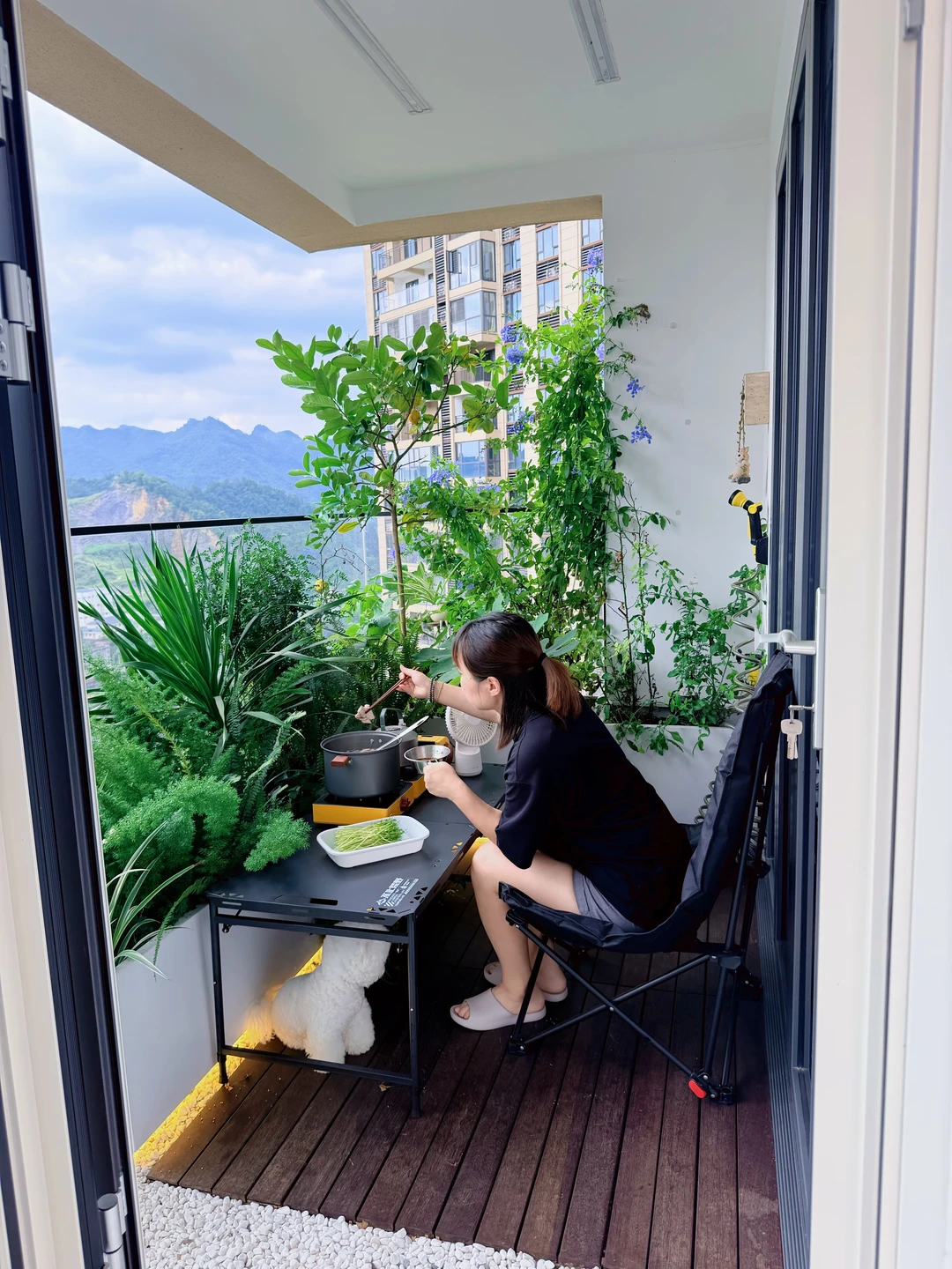 我家的阳台长这样……