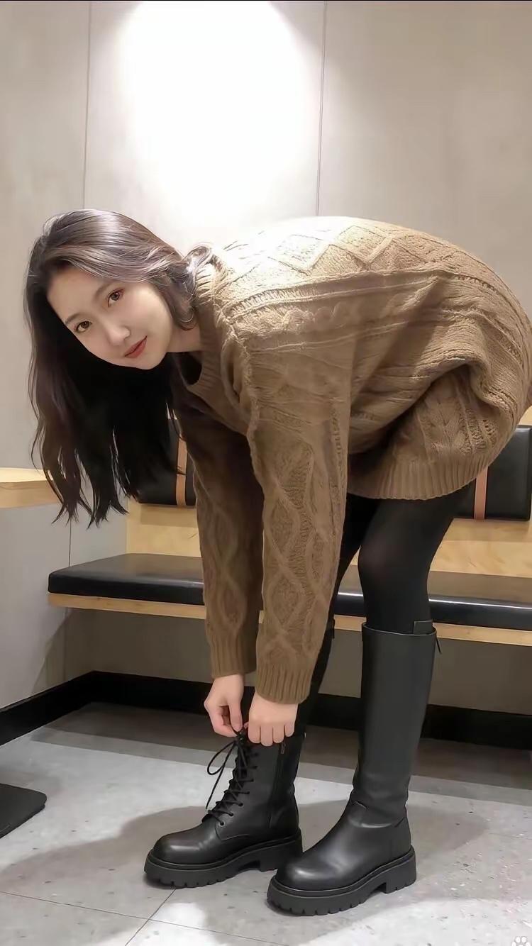 我是自然美，不是整容脸，我弯腰的样子最迷人[比心]