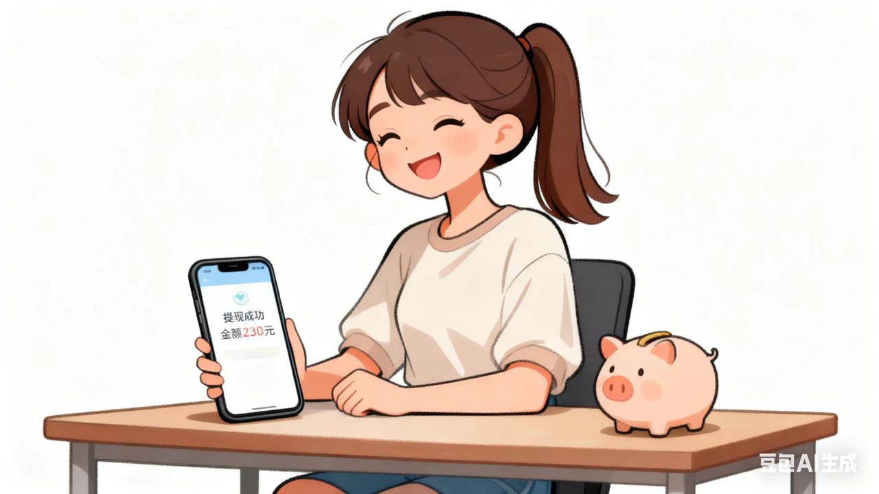 又到周四啦！今天你们提现了吗？今天我提了230元，这是我的“生活小补贴”