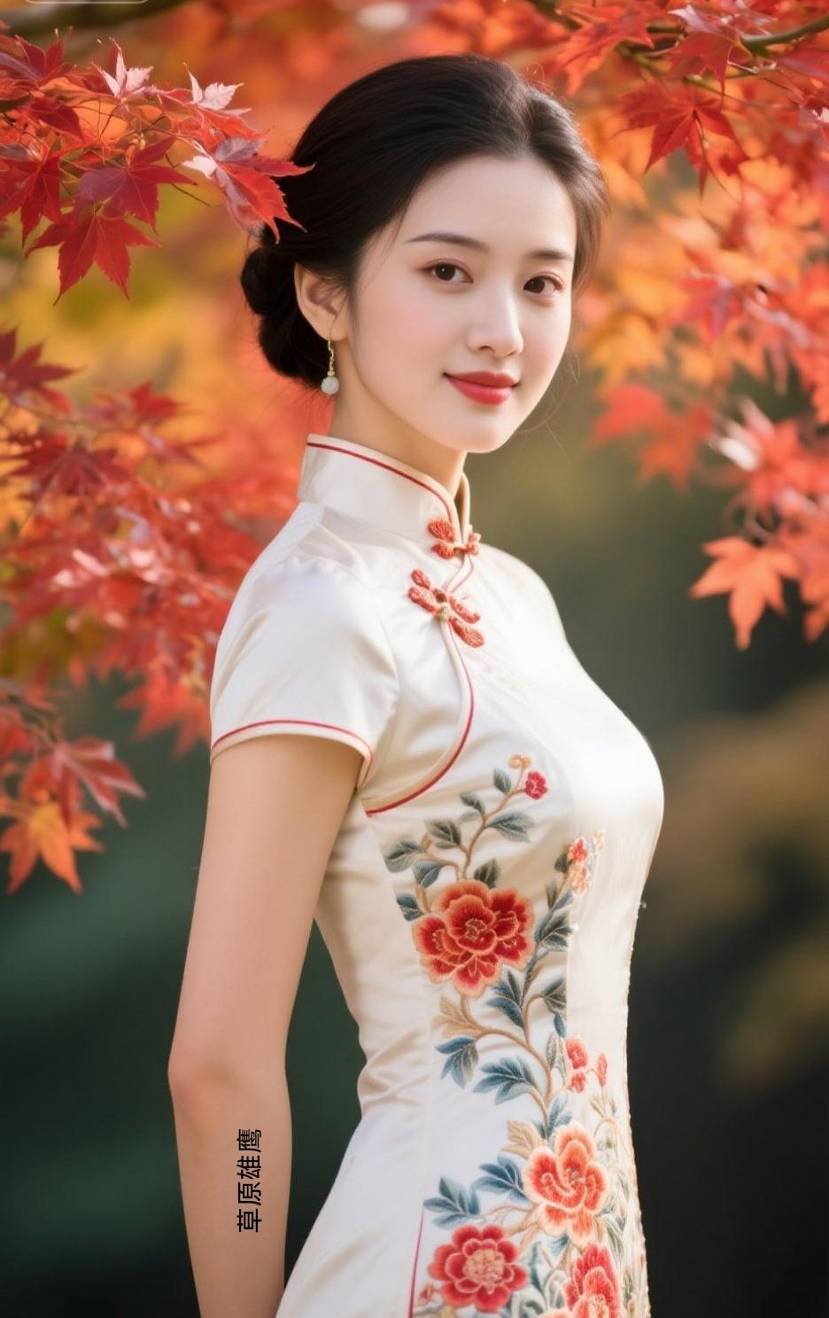 《裁片云锦，缝进江南烟雨》一匹云锦洇开黛色天光剪刀裁碎三月的濛濛斜襟叠