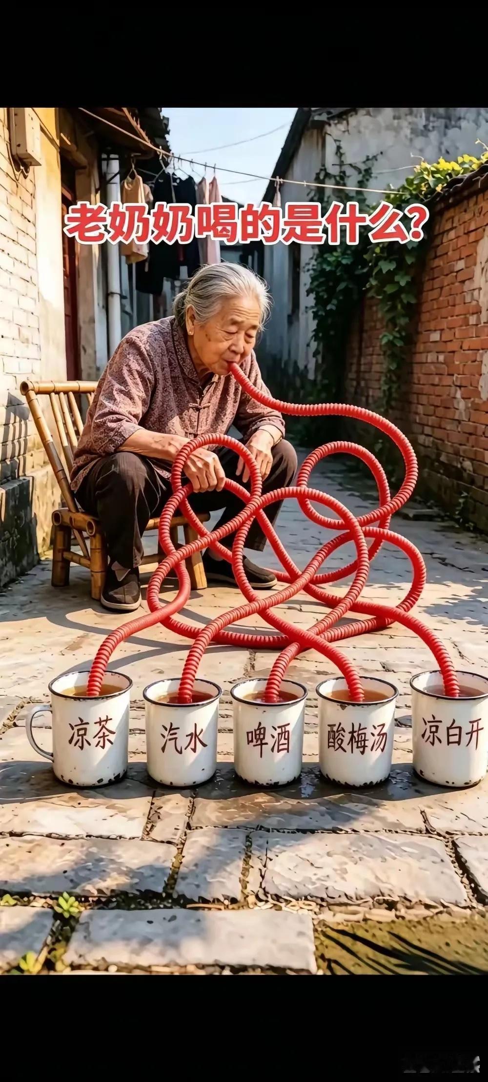 老奶奶喝的是什么？
