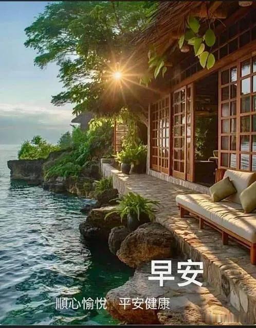 把烦恼留在昨夜，把美好带进清晨，早安，祝你今日愉快☀️
