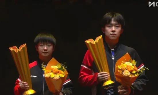 北京大满贯王楚钦和莎莎夺得冠军。不服都不行，不管莎莎和大头不打比赛多久，但是只要