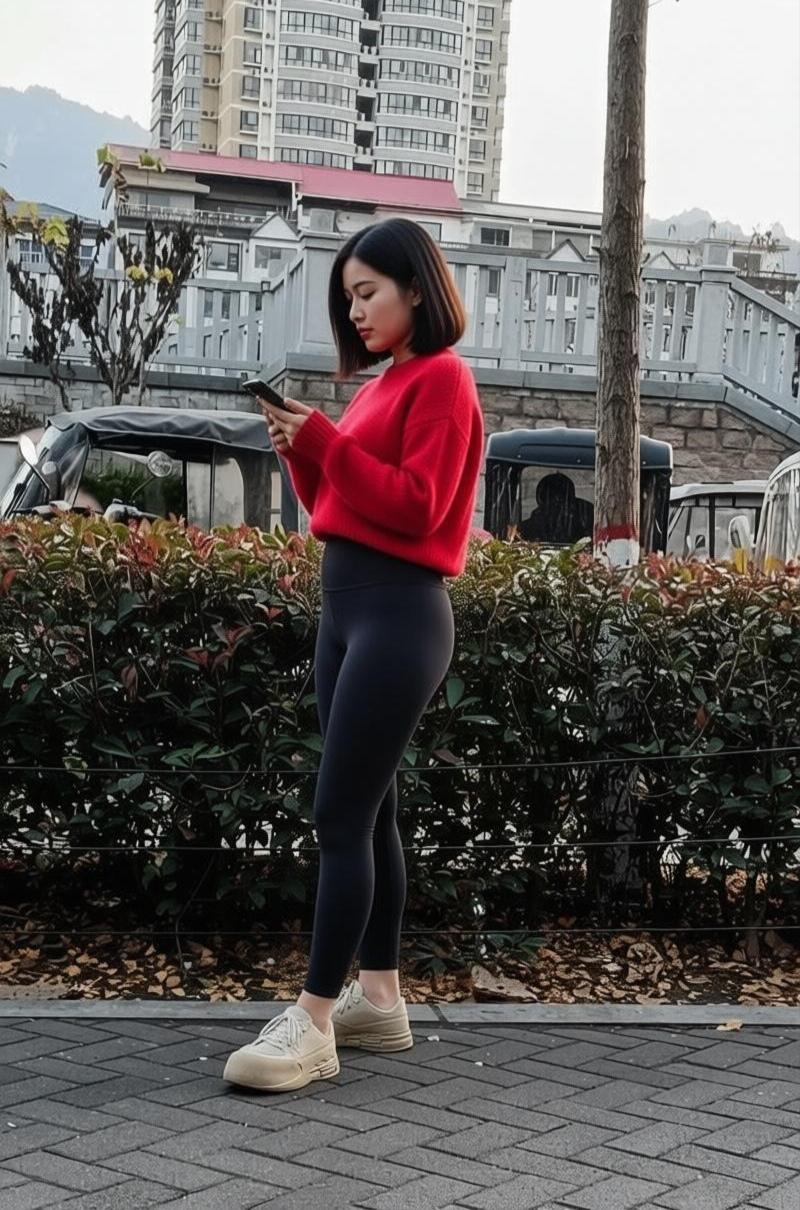 初冬的天气，会穿衣服的女人都很会挑。就像中年女性穿驼色大衣，高级大气又百搭，