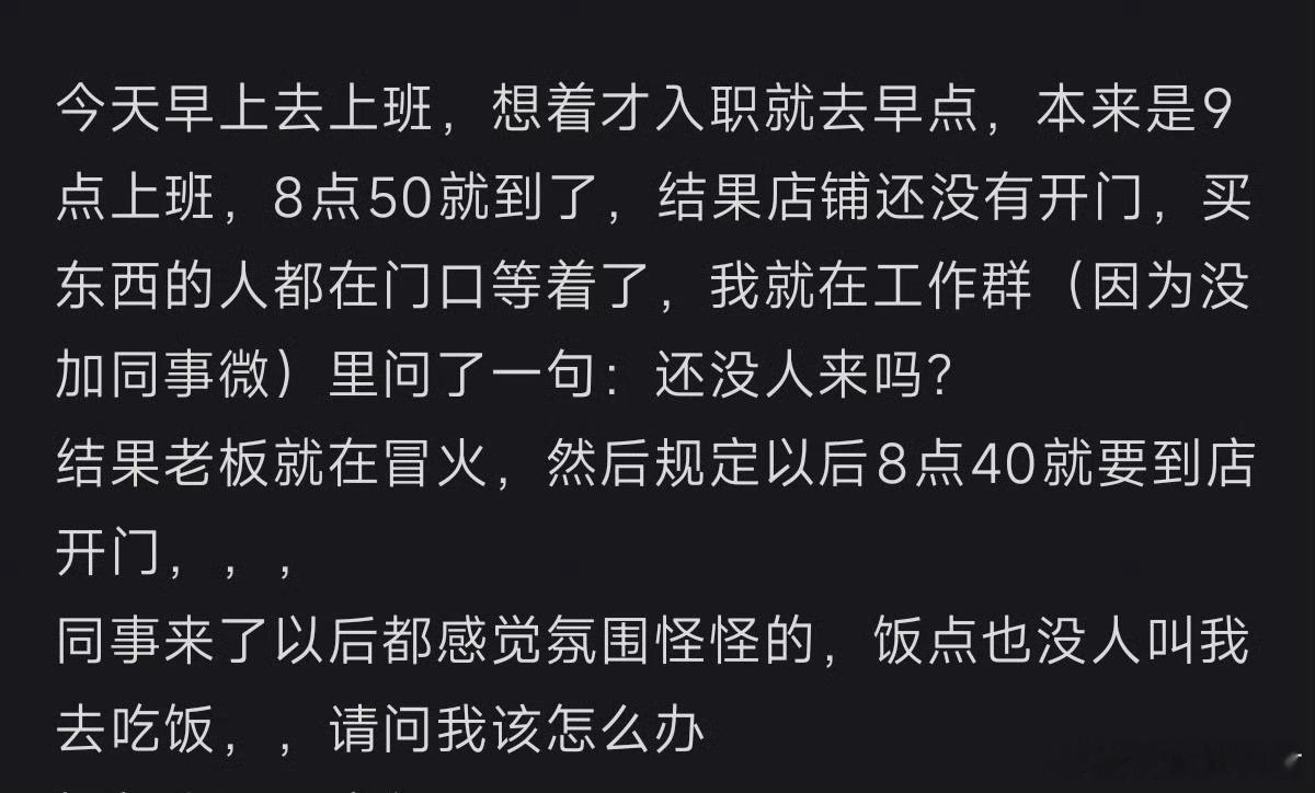 刚入职就得罪了全部同事​​​​