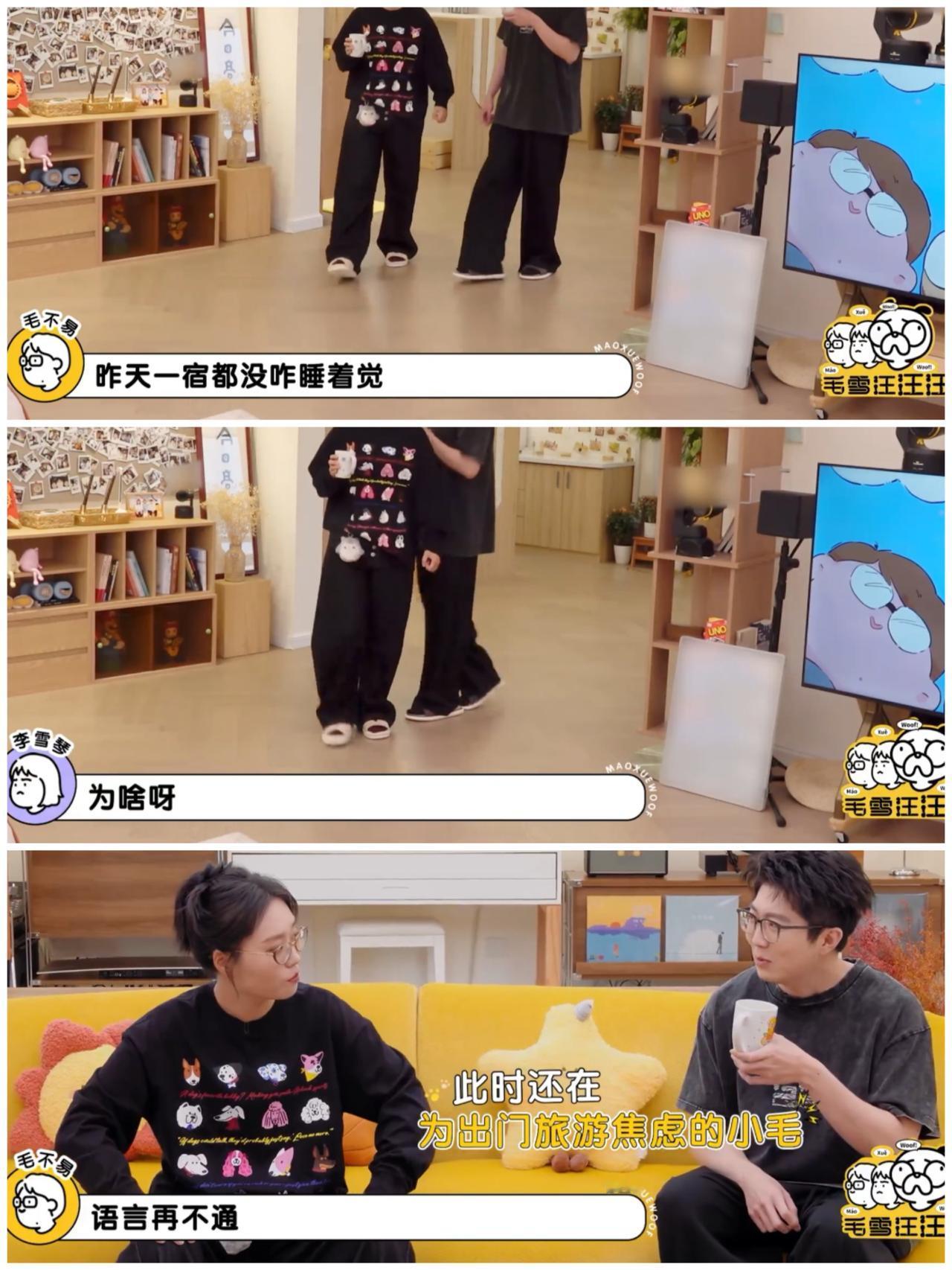 毛不易跟李雪琴抱怨为这件事整夜没睡觉，瞬间就明白张晚意为何当时那么忐忑了。