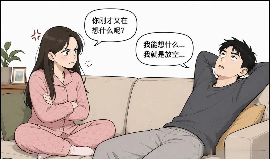 图文漫画推荐老婆：你刚才翻白眼了？老公：没有。老婆：我看见了。老公：那是眼球正常