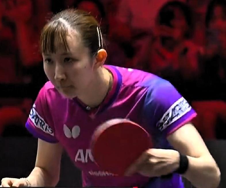 孙颖莎与早田希娜职业生涯第十九次交锋。又一次把早田希娜打得只有招架之功，毫无还