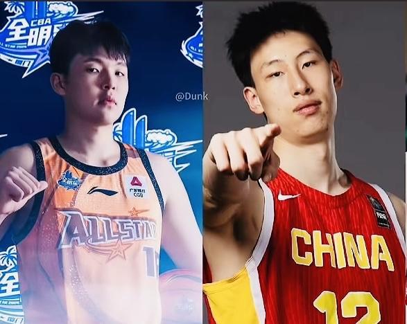 杨瀚森与郇斯楠静态天赋对比，一攻一防，男篮五号位的双塔组合！一：杨瀚森：身高2