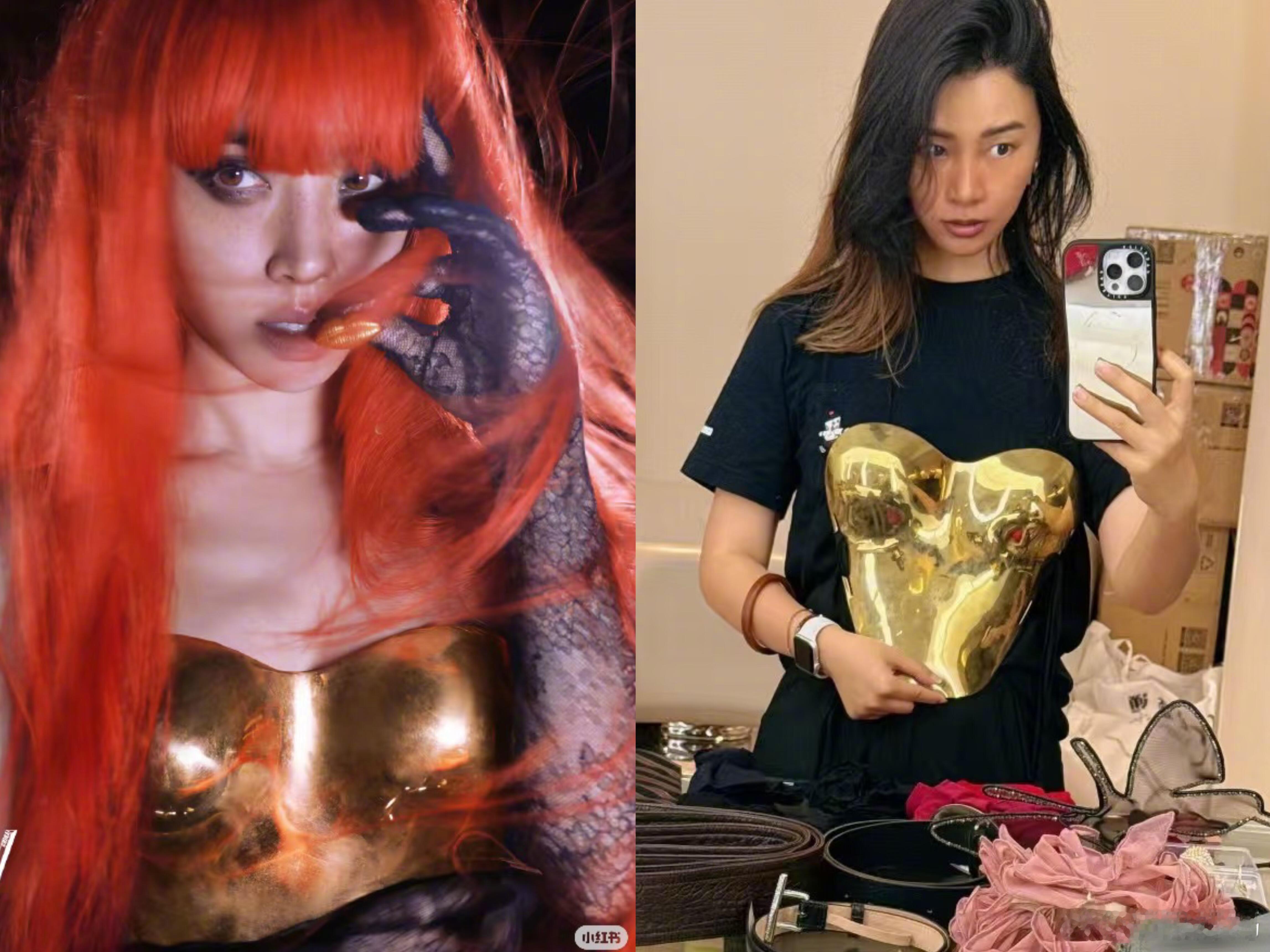 蔡依林骨架是有多小啊！！！金属胸衣穿身上看不出来，拿在道具老师手里跟玩具一样​