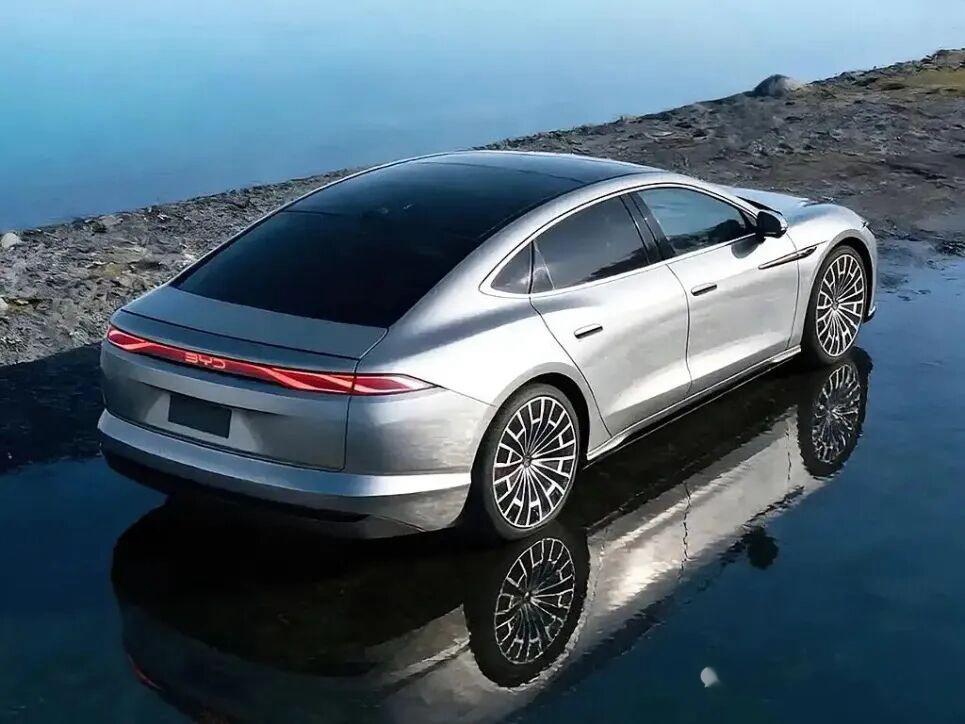 渲染图真的好看，精髓出来了。汉9如果长这样，你怎么看？比亚迪