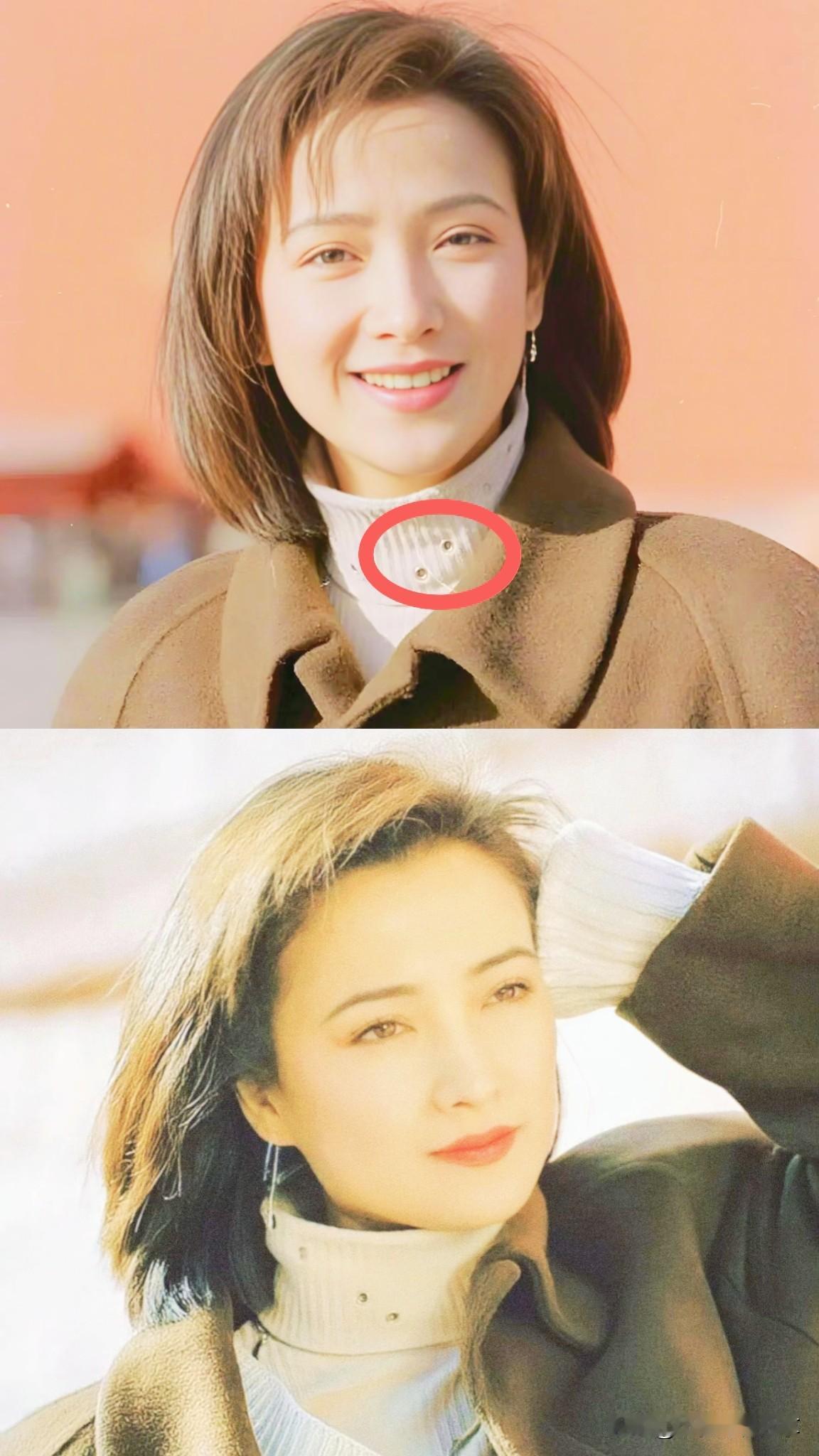 面相真是一门玄学！​想到何晴的样子，脑子里第一个词就是古典美人，标准的鹅蛋脸，