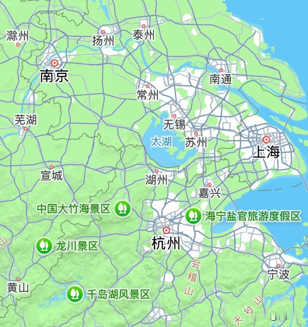 长三角城市群喊了很多年，但真正能连成一片的，也就是沪苏锡常以及杭州绍兴这里两个大