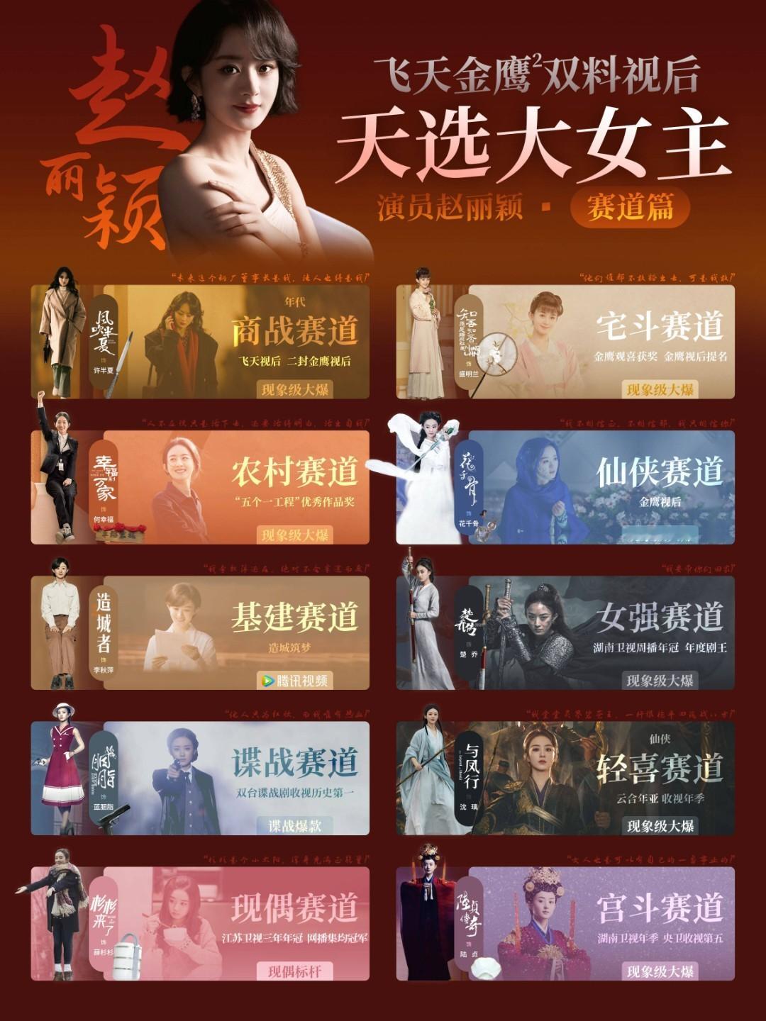 赵丽颖我即剧名赵丽颖我即剧名，真正的女本位电视剧几乎都看过👍