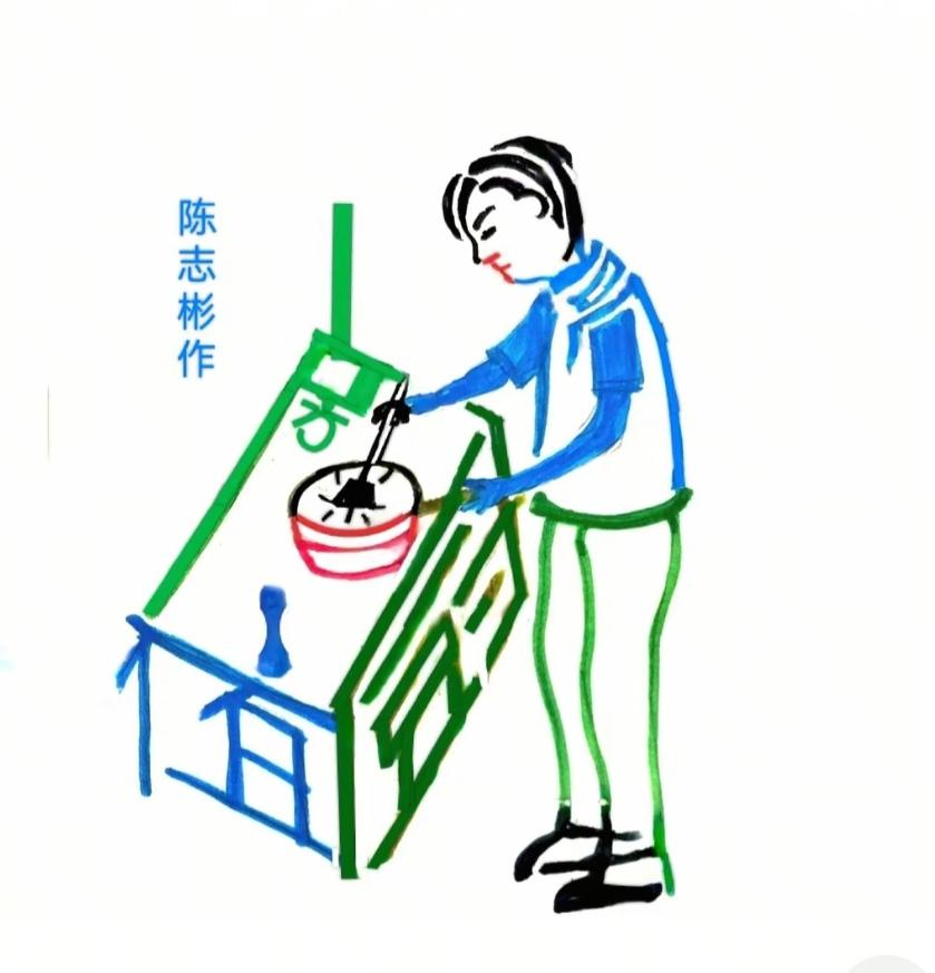 人间烟火。最简单的食材，做出最美味的佳肴。画面感很强。图中画面隐藏几个字组成一句