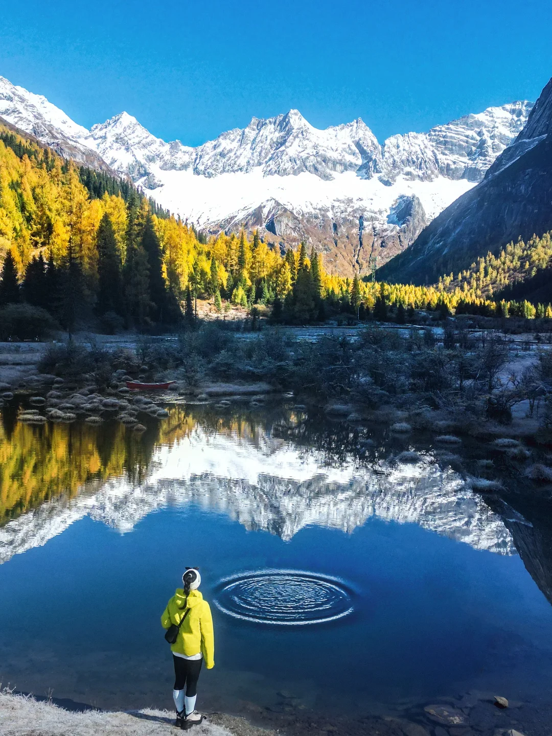 在初秋的四姑娘山拍到了我的人生照片~