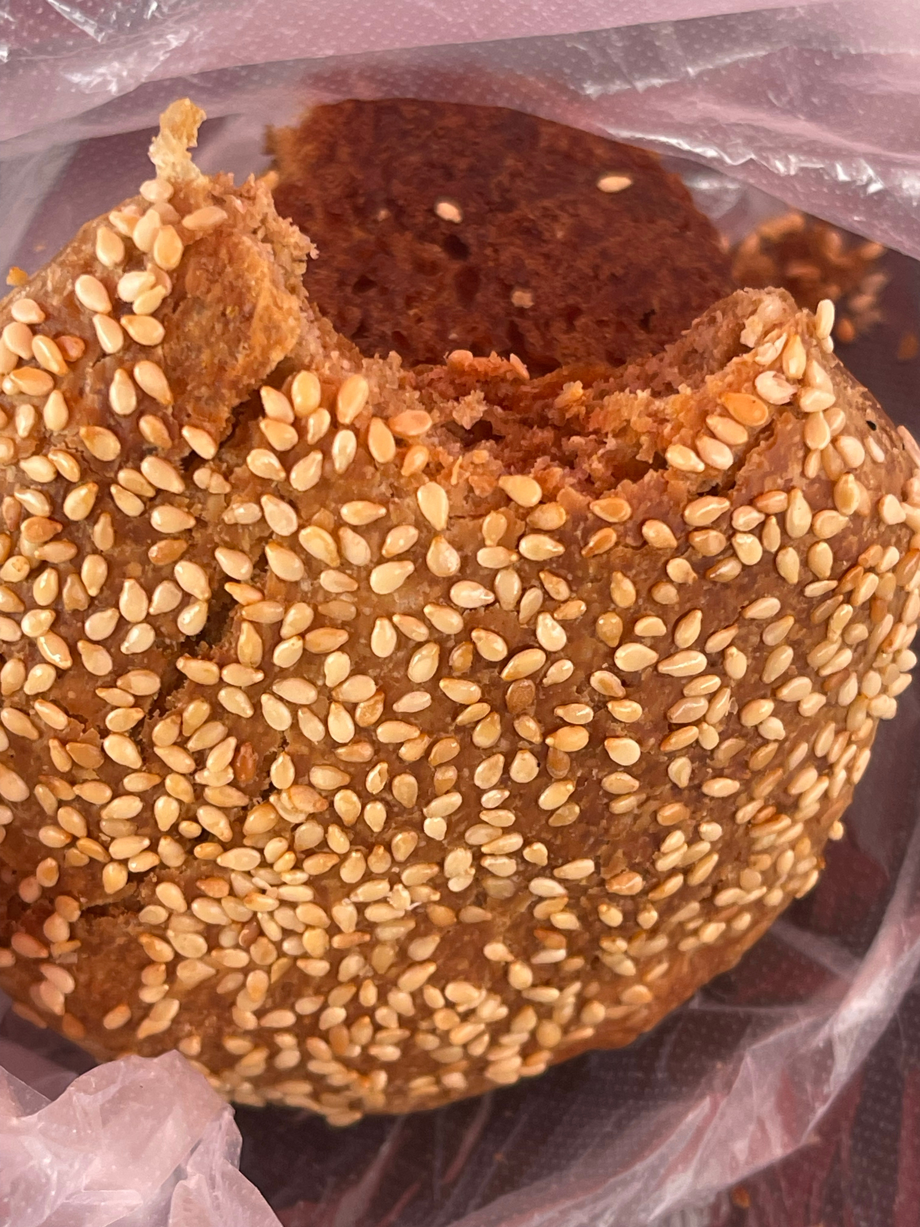胖头莎昱_又来吃馄饨了今天是配的烧饼烧饼有点干