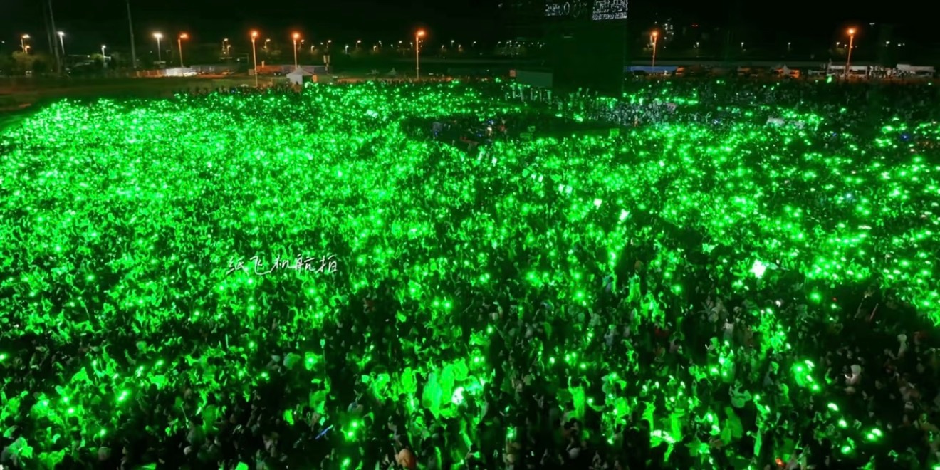 王源南宁音乐节粉丝应援阜阳音乐节的时候绿到林宥嘉说是来参加王源演唱会的程度，镜头