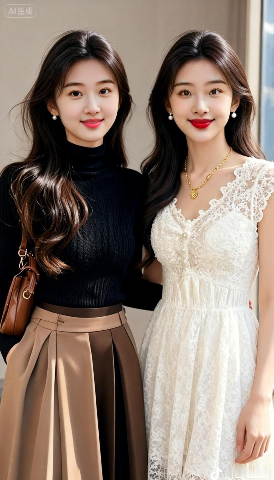 秋景时尚写真姐妹情深一辈子