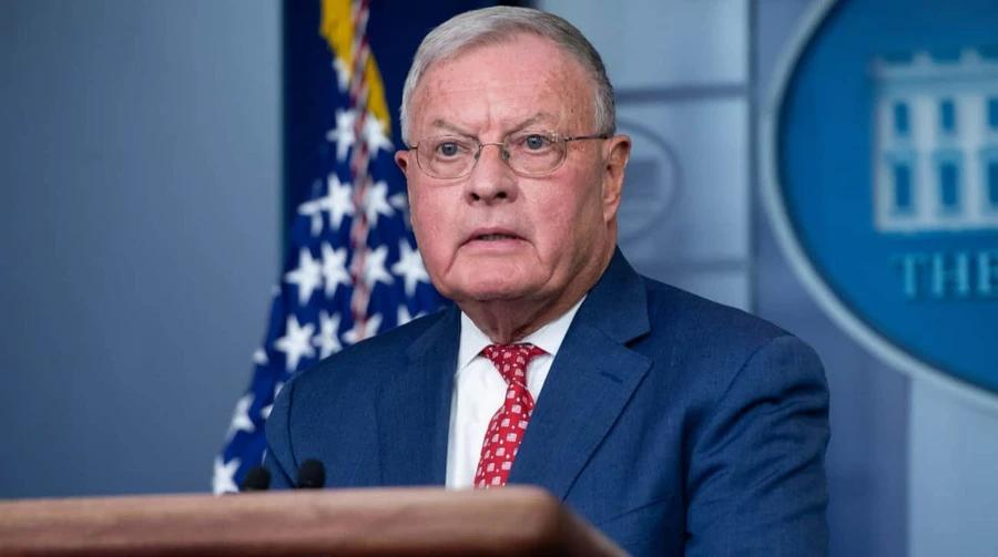 美国总统前乌克兰特使基思·凯洛格在维克多·平丘克基金会组织的乌克兰达沃斯之家小组