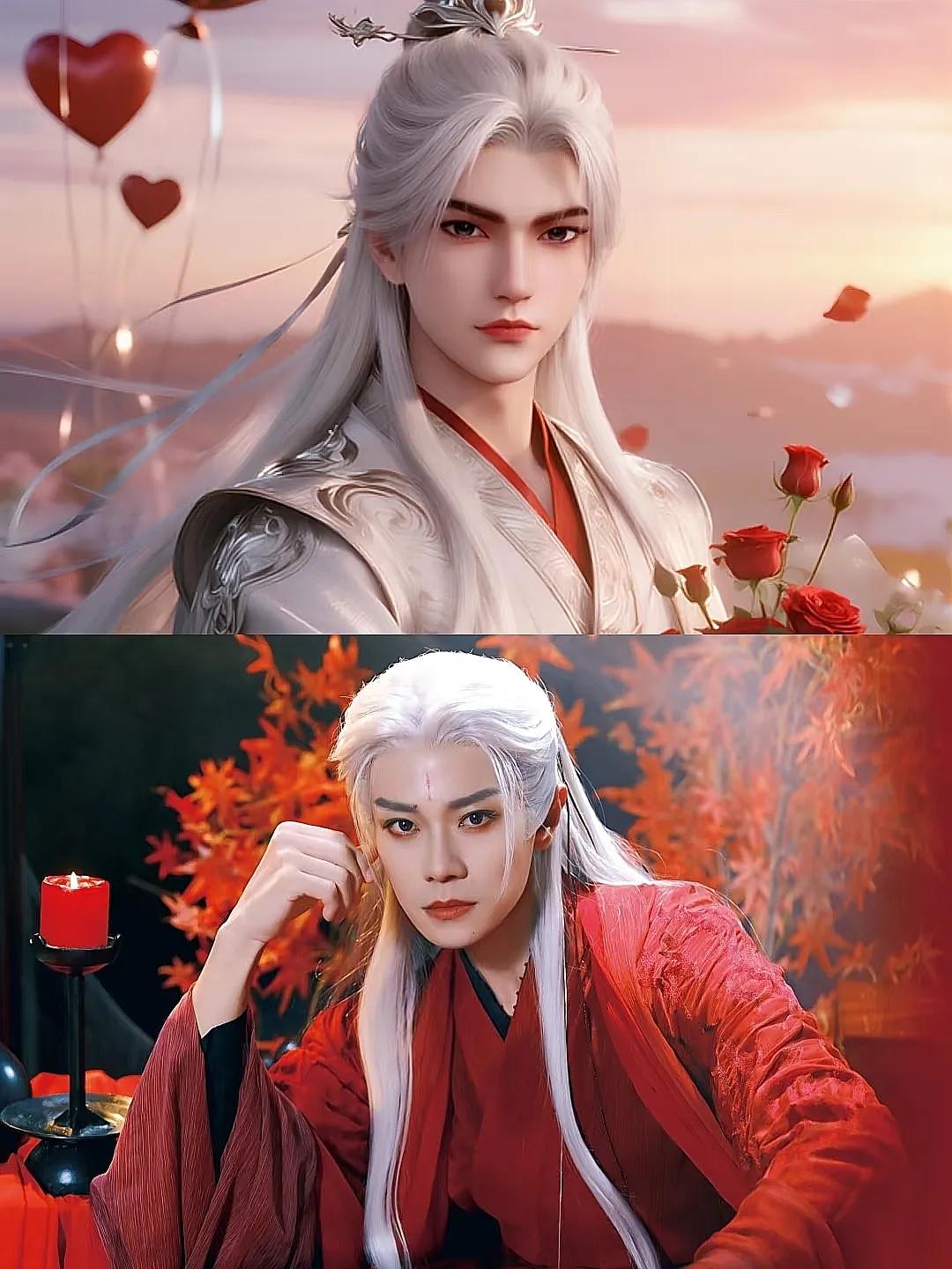 动漫王林、古装小生曹骏，都是我喜欢的“明星”，他们两个好像。如果《仙逆》要拍