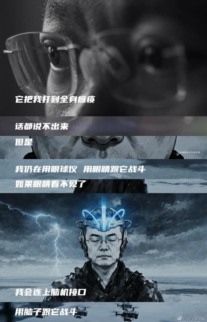 蔡磊说将亲眼见证渐冻症被终结世界渐冻人日当天，蔡磊借助科技设备发表演讲，坚定表示