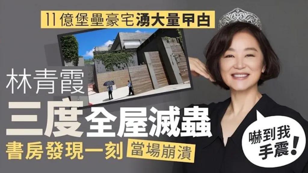 东方不败也无奈！林青霞11亿豪宅竟被蟑螂“攻陷”！想不到吧？荧幕女神林青霞那价