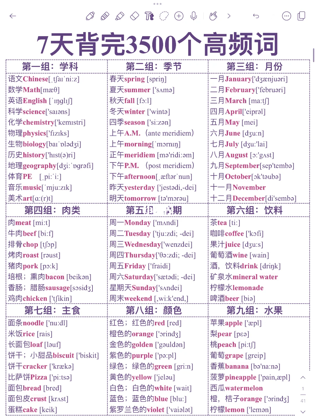 7天背完3500词！词汇量暴涨！你的英语就牛！