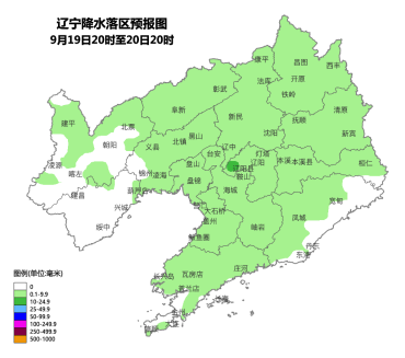 辽宁大部地区将迎来降雨, 气温随之下降