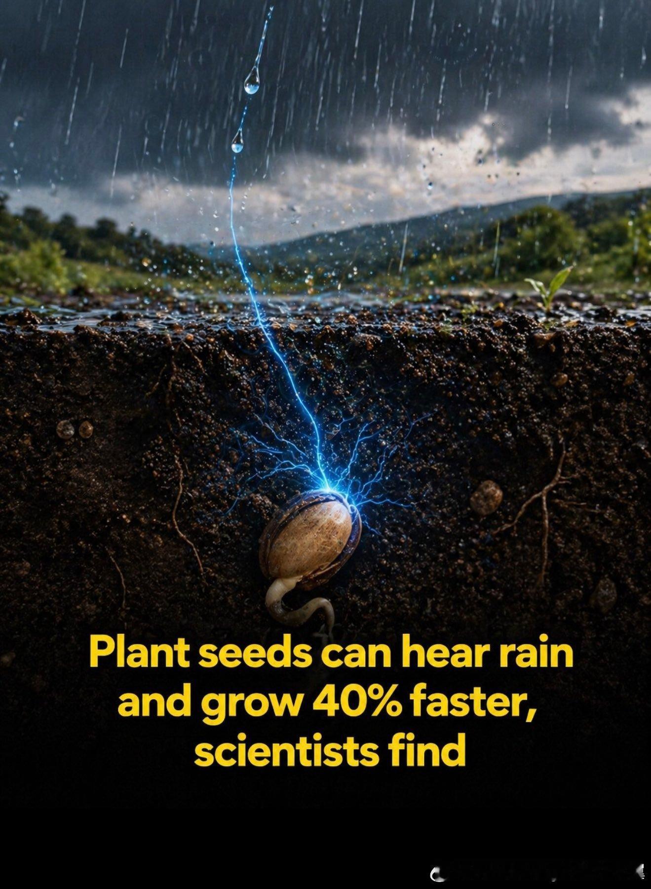 植物或许能够感知雨水，而雨水可以加速它们的生长。麻省理工学院的研究人员发现，即使