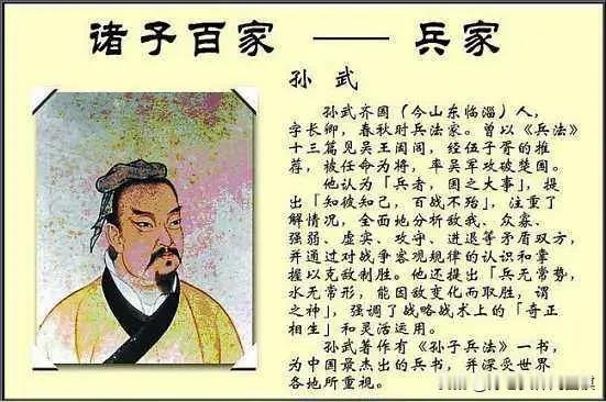 1先秦代表:孙武必须上榜。吴起，虽然名声不佳，但他能文能武，百战不殆；白起，