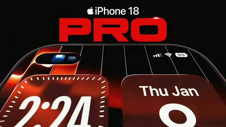 iPhone18Pro渲染视频曝光这下有意思了，看来之前网传的左上单挖孔设计是