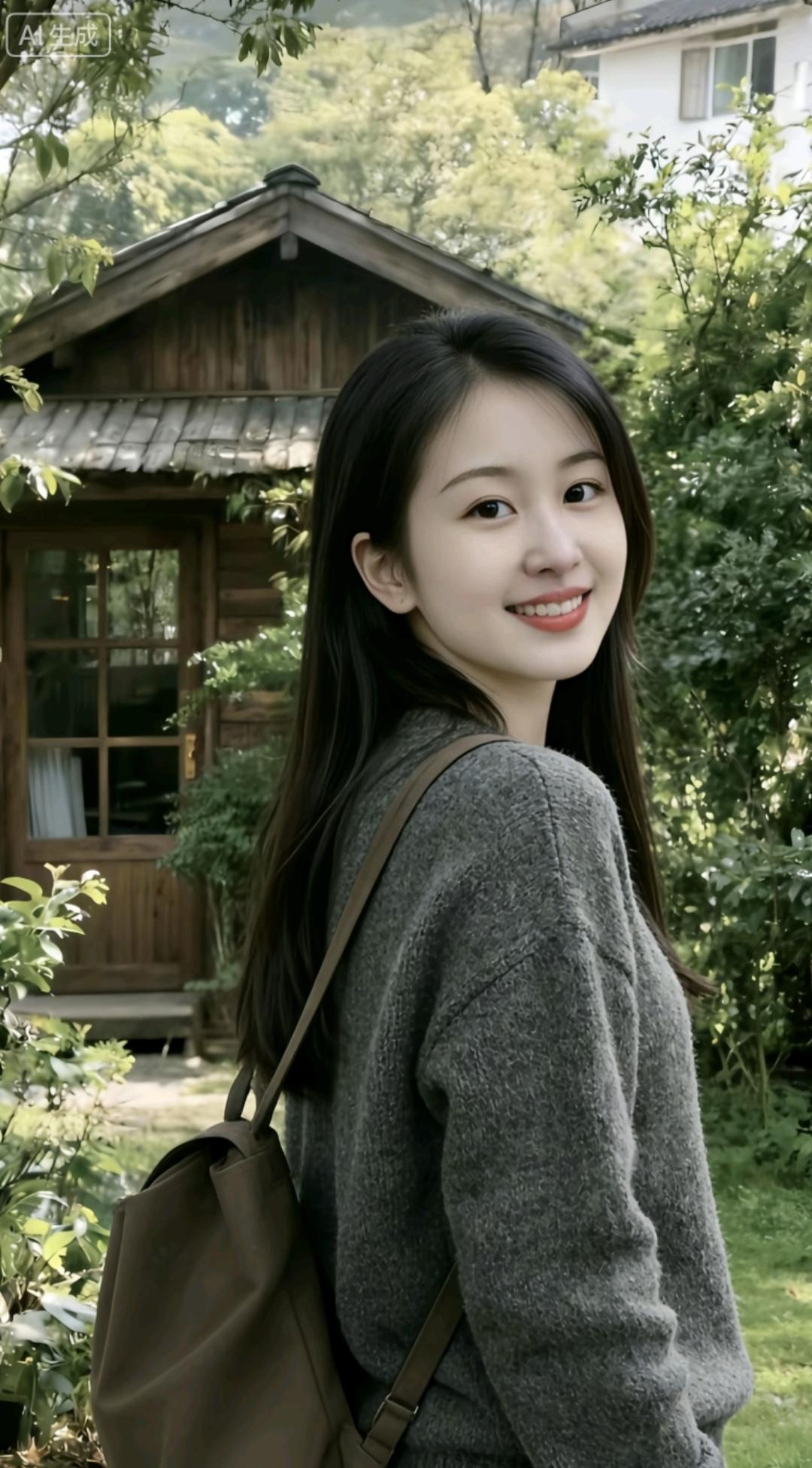 日常穿搭分享治愈系风景户外随拍减龄穿搭可爱女生