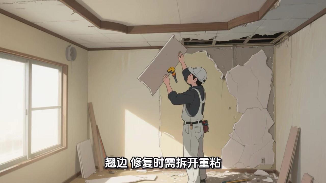 近两年流行的双眼皮吊顶，两层石膏板错层设计，号称简约省钱又显层高，其实藏着3个易