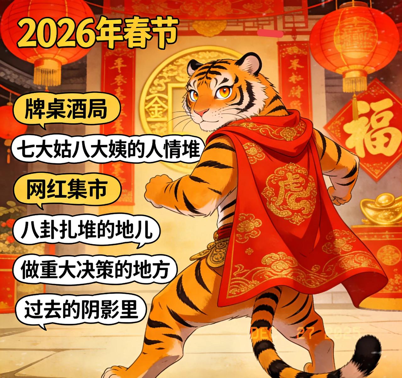 属虎的兄弟姊妹！2026春节这6个地方别瞎跑，守稳了日子才旺家人们谁懂啊！