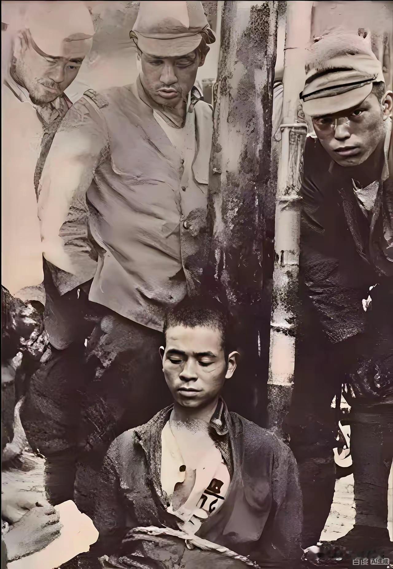 这个年轻人落到了日本鬼子的手中，基本上就是凶多吉少，九死一生，看看这几个日本鬼子