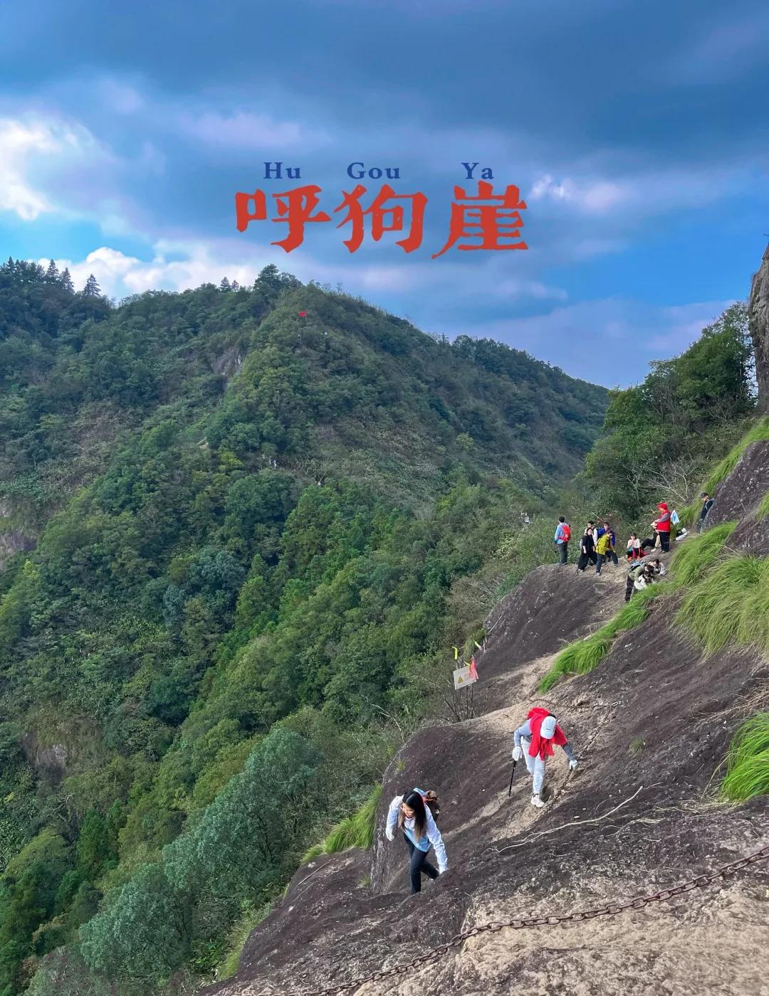 呼狗崖|胆小慎入|悬挂在悬崖边的野趣🤩终于打卡了传闻中的呼狗崖!栓着铁链