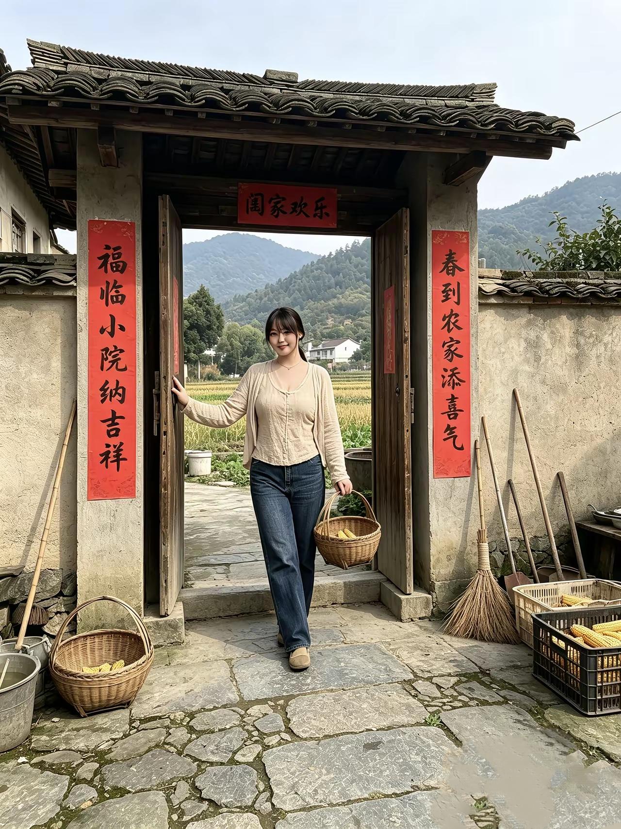 广西一美女大学生过年写的对联，现在已到十月份了还没人能写出合适横批，求高手赐横批