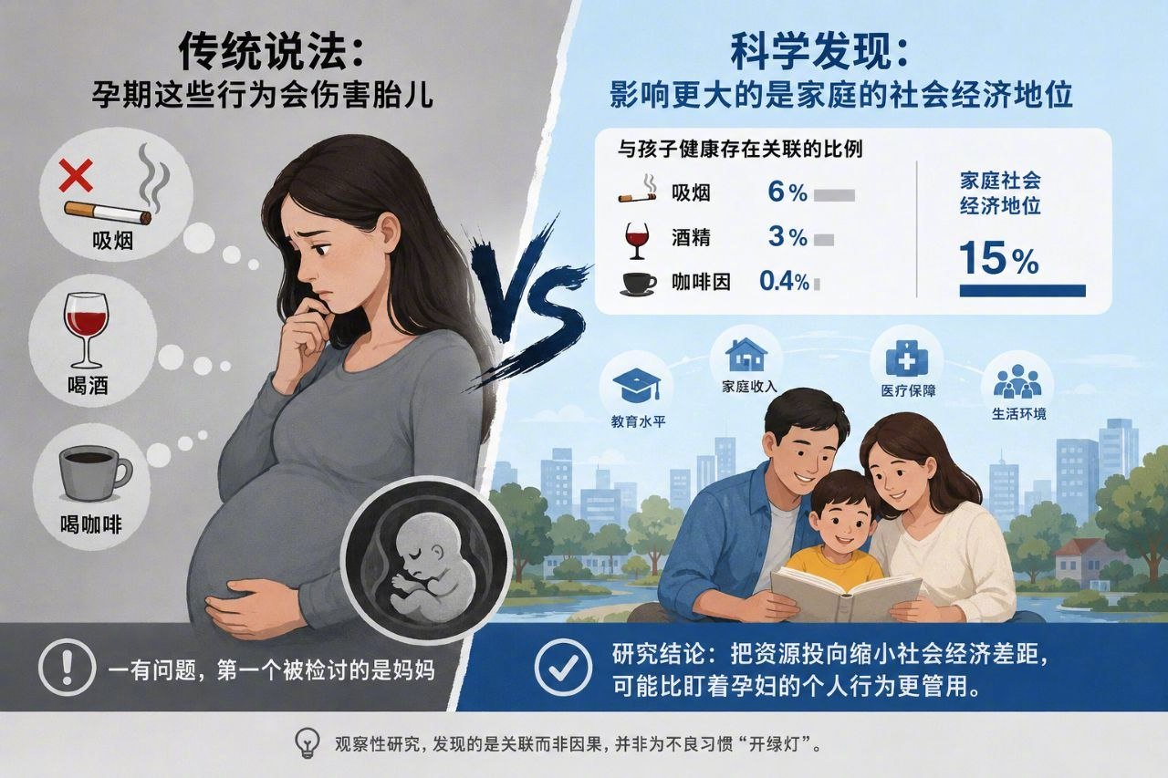 怀孕的头3个月，准妈妈会收到一份长长的禁忌清单：戒烟、戒酒、戒咖啡，多吃一口都要