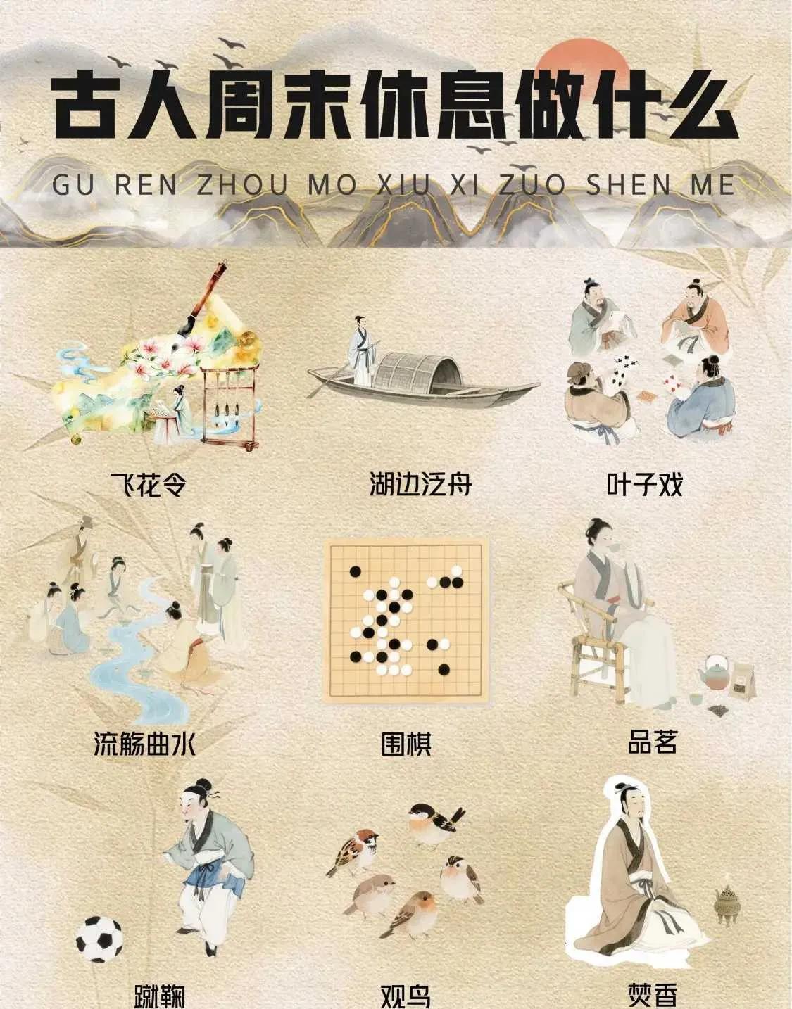古人周末休息都在干嘛呢？