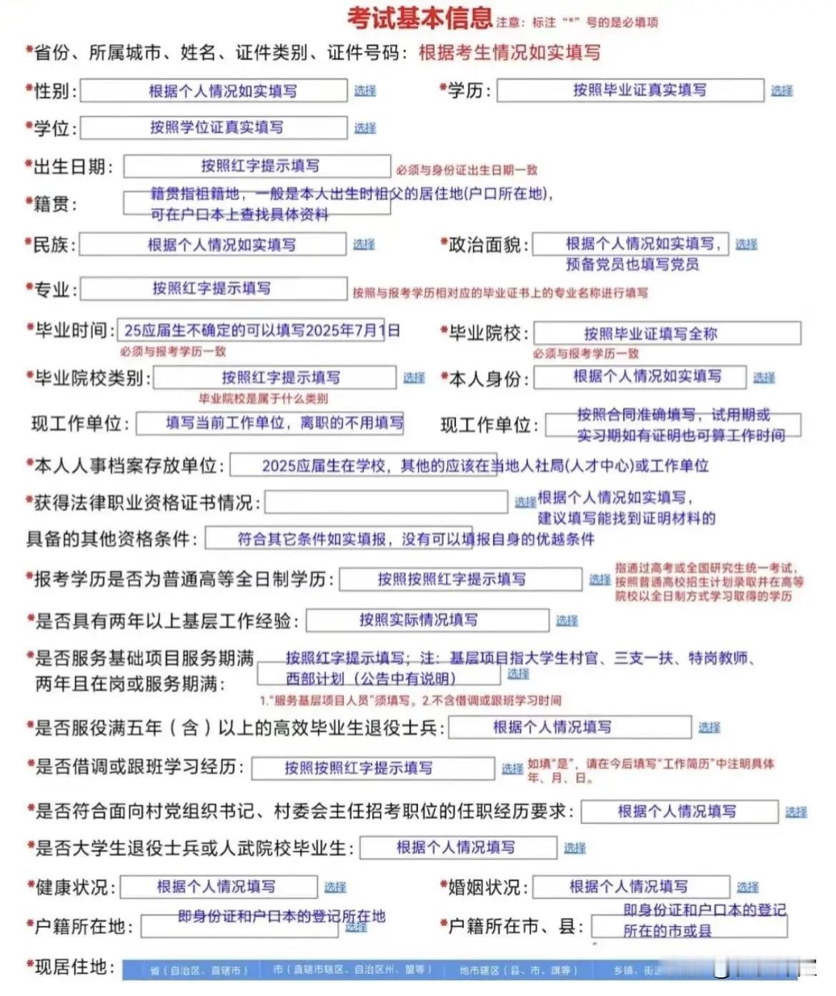 紧张吗?紧张！参加了无数次考试，每次报名的时候，凡是输入证件或者需要下拉菜单进行