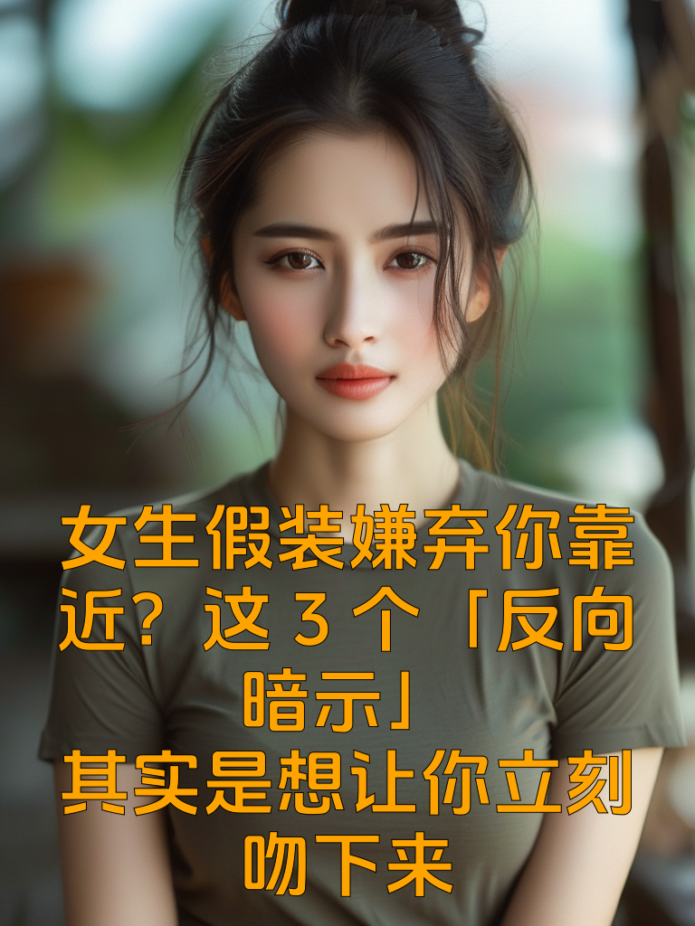 女生假装嫌弃你靠近？这3个「反向暗示」，其实是想让你立刻吻下来