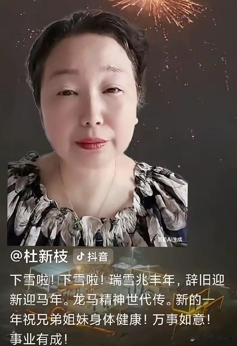 元旦之际，杜大娘发表新年感言，一句“辞旧迎新迎马年”却暴露了大娘对生肖时间划分的