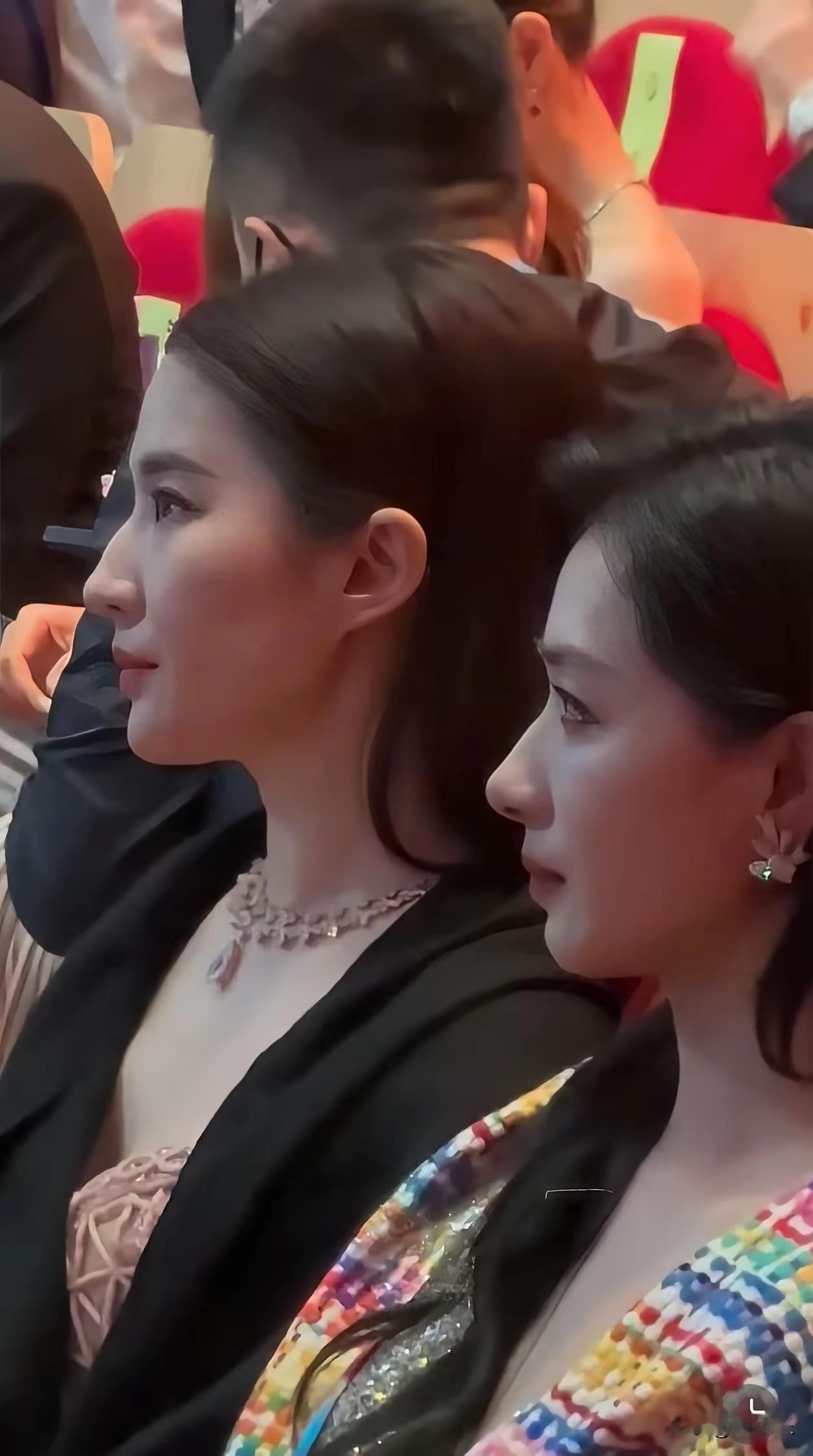 刘亦菲和万茜真是女娲炫技之作，这鼻子也太高了吧​​​
