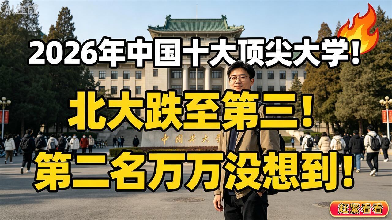 别被博眼球大学排名带偏，分数不是全部刷短视频经常刷到这类标题：2026国内
